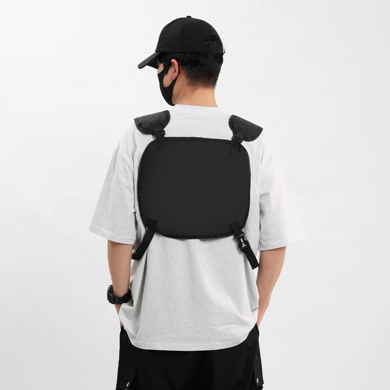 Street Hip hop Men Chest Bag For Unisex Functional Tactical Chest Rig Bags Outdoors Movement Vest Waist Packs Casual Cycling Bag