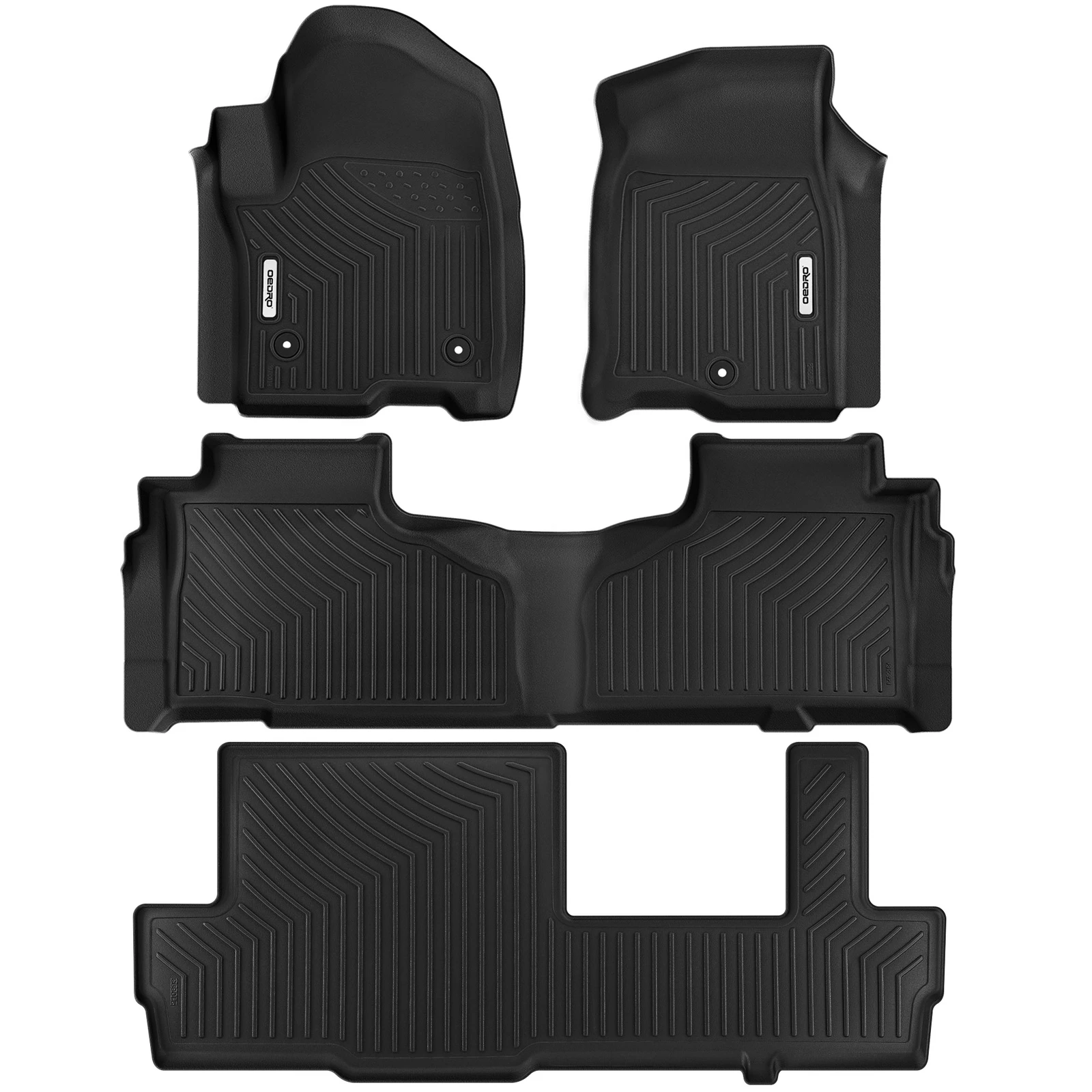 

3 Rows Floor Mats Liners For 2021-2025 Chevry Suburban /GMC Yukon XL