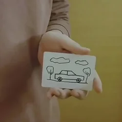 Tarjeta de trucos de Magia de coche de papel para niños, trucos de Magia de primer plano, ilusiones callejeras, accesorios de Mentalismo, juguete divertido