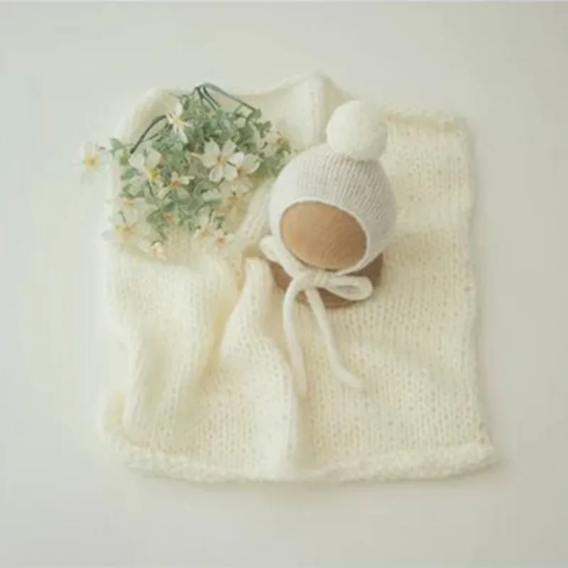 Newborn Photography Outfit Photography 2024 New Photography Props Baby Photography Props Newborn Babies Hand Woven Knitted Hats