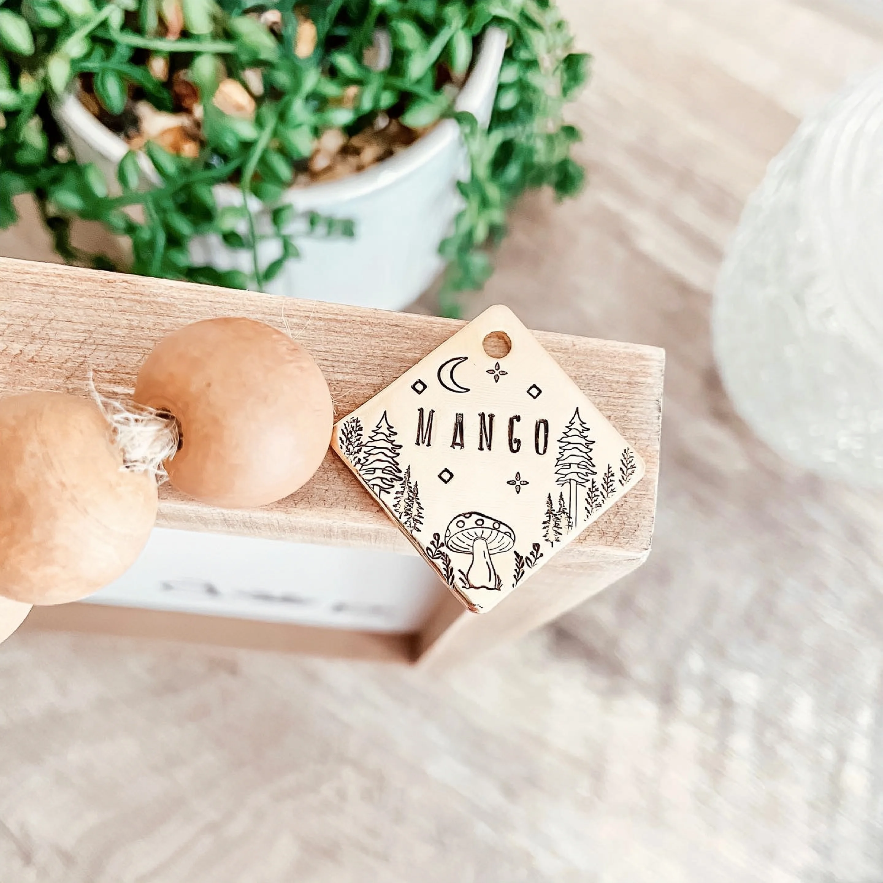 Metal Stamping Jewelry Making Supplies Mushroom with Dots Metal Design Stamp for Metal, Jewelry (8mm)