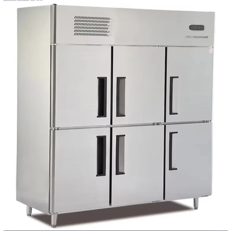 Commercial Restaurants Stainless Steel Single Door Upright Refrigerator and Freezer
