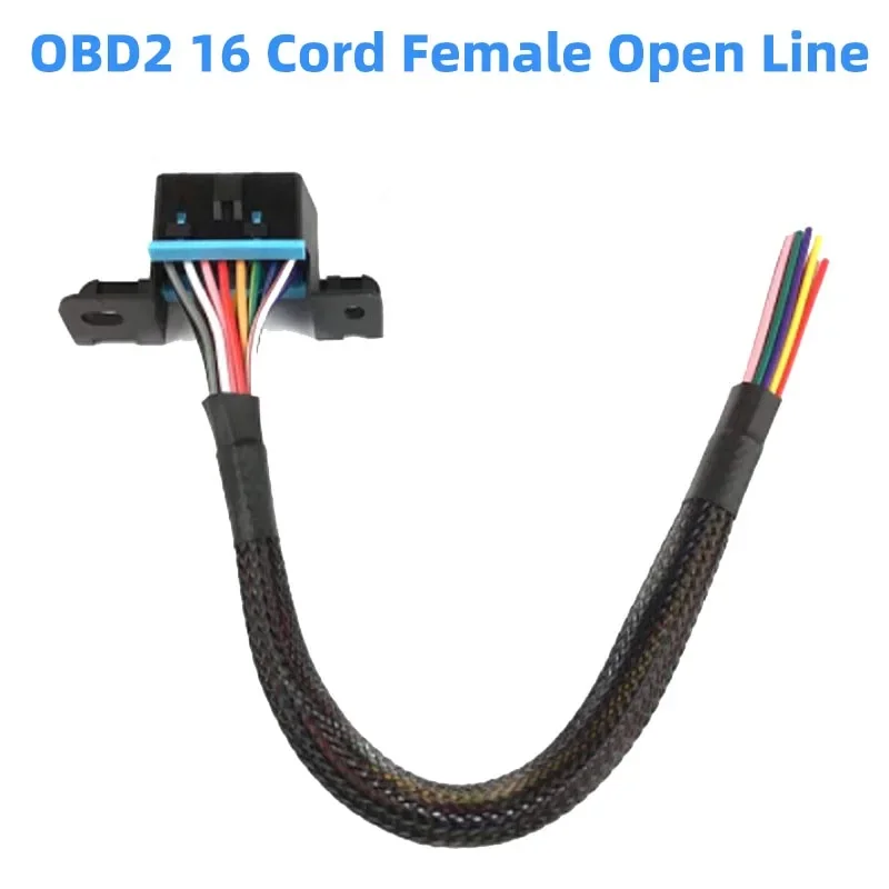 

NEW 30cm OBD 16 Pin Female OBD2 Connector OBD2 16 Pins Diagnostic Interface Extension Cable J1962F OBD2 16 Pin Female Connector