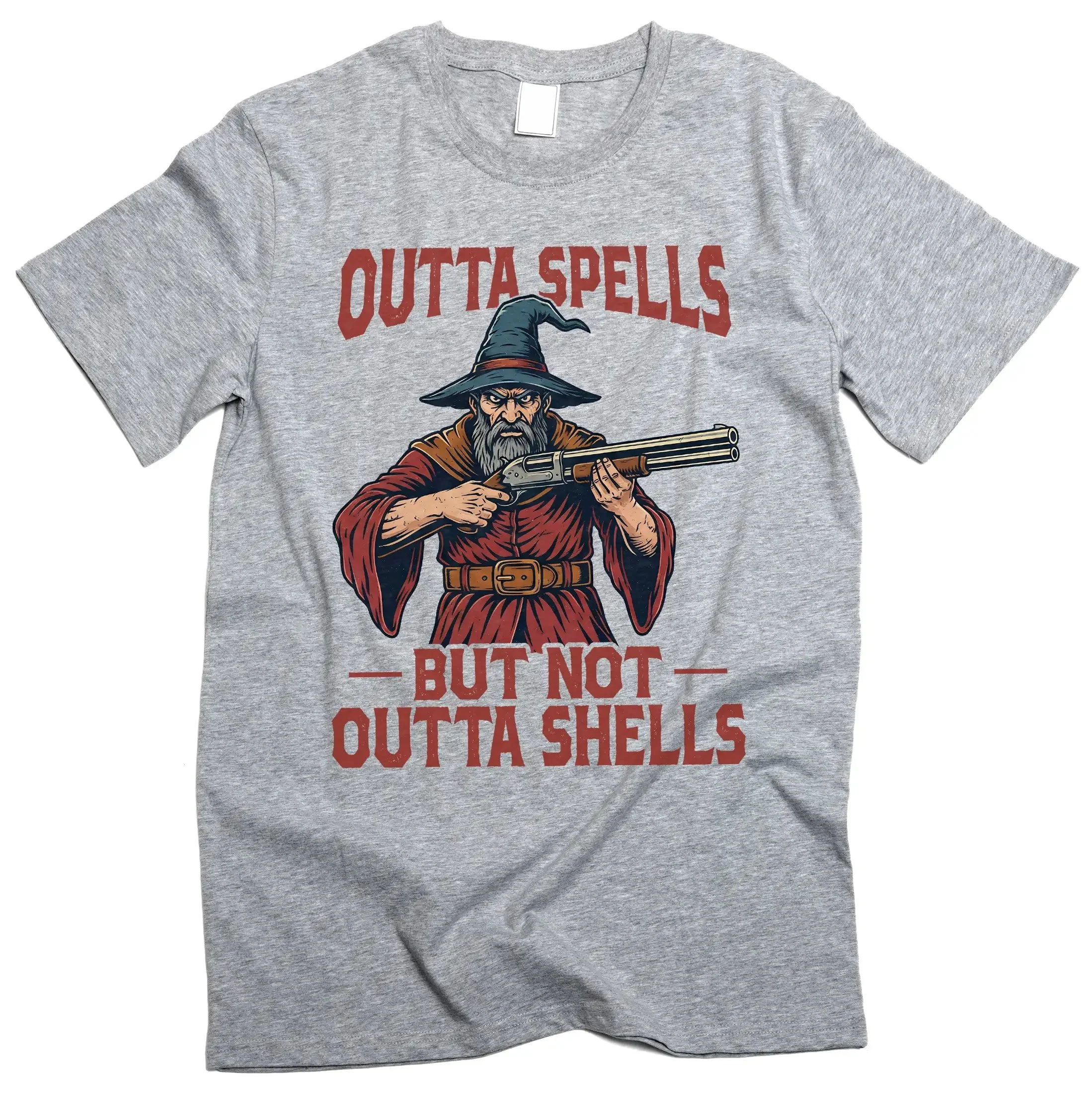 Men'S Outta Spells But Not Outta Shells T Shirt Tee Funny Cotton Women Oversized Casual Summer Loose Top Streetwear Comfortable