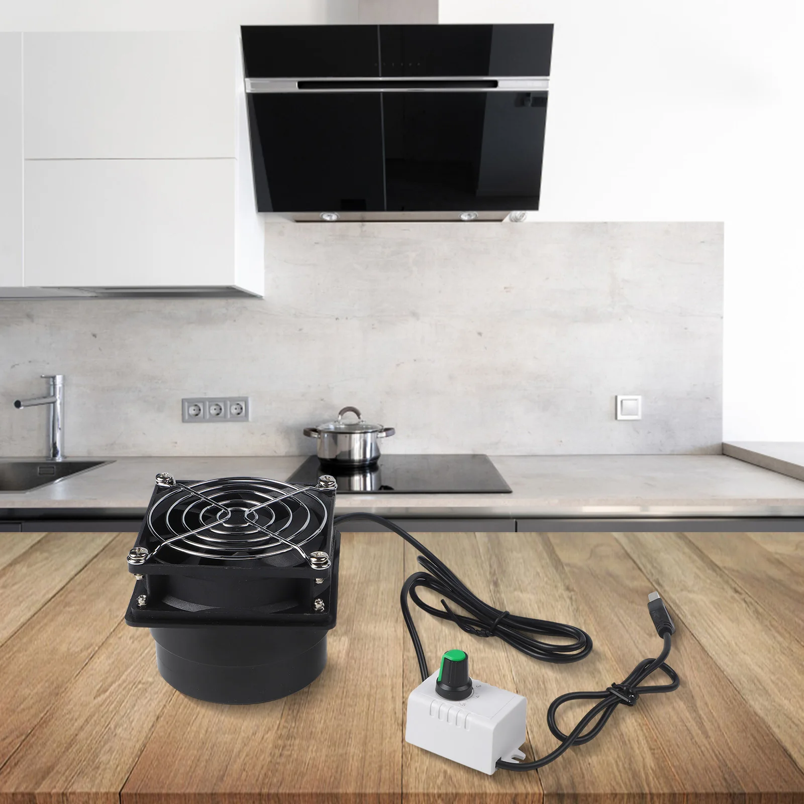 

Вентилятор дымососа с регулируемой скоростью и питанием от USB с трубным каналами для очистителя воздуха в пайке и сварных заботах