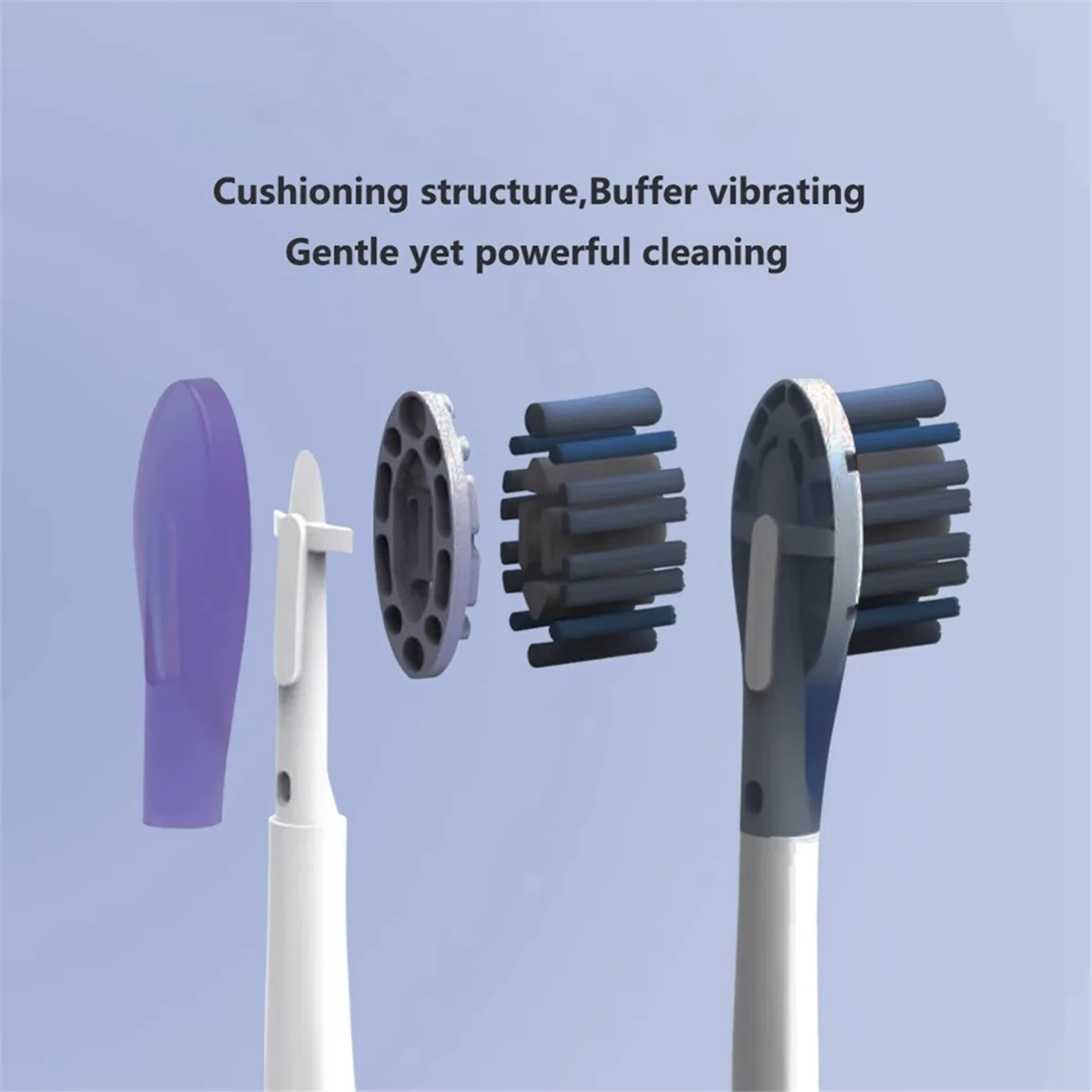 رأس فرشاة الأسنان 4 قطع لرأس فرشاة Zhizhen استبدال رؤوس فرشاة الأسنان الكهربائية سلسلة HX9 باللون الأسود