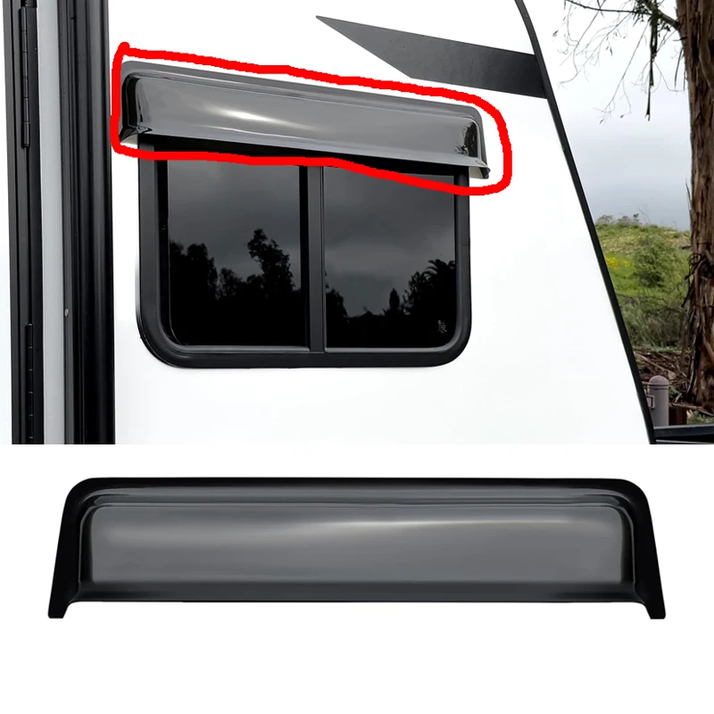 RV Window Sun Visor Rain Visor Car Sunroof Deflector Windproof Rainproof For Car Roof Skylight Motorhome Window Universal Shade