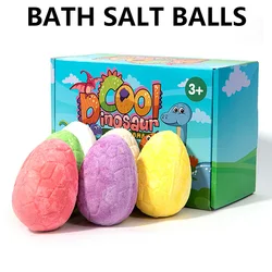 6pcs Bath Salt Bombs Ball with with Dinosaur Eggs toy Dry Skin Moisturizing Exfoliating Soaking Bath Salt With Essential Oil