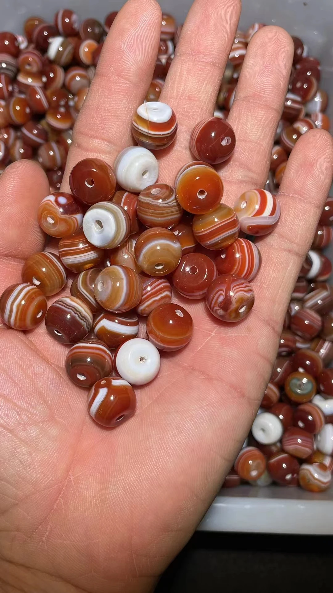 200pcs/lot Wholesales Old Style Wrapped Silk Agate Dzi Beads Loose Jewelry Accessories DIY Material Necklace Bracelet