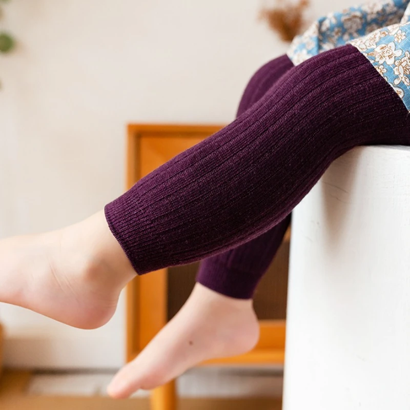 2025 ربيع الخريف الطفل الجوارب ل 0-6 سنوات فتاة مضلع جوارب محبوك الرقص جوارب طويلة عالية الخصر الأطفال السراويل الاشياء الرخيصة #2