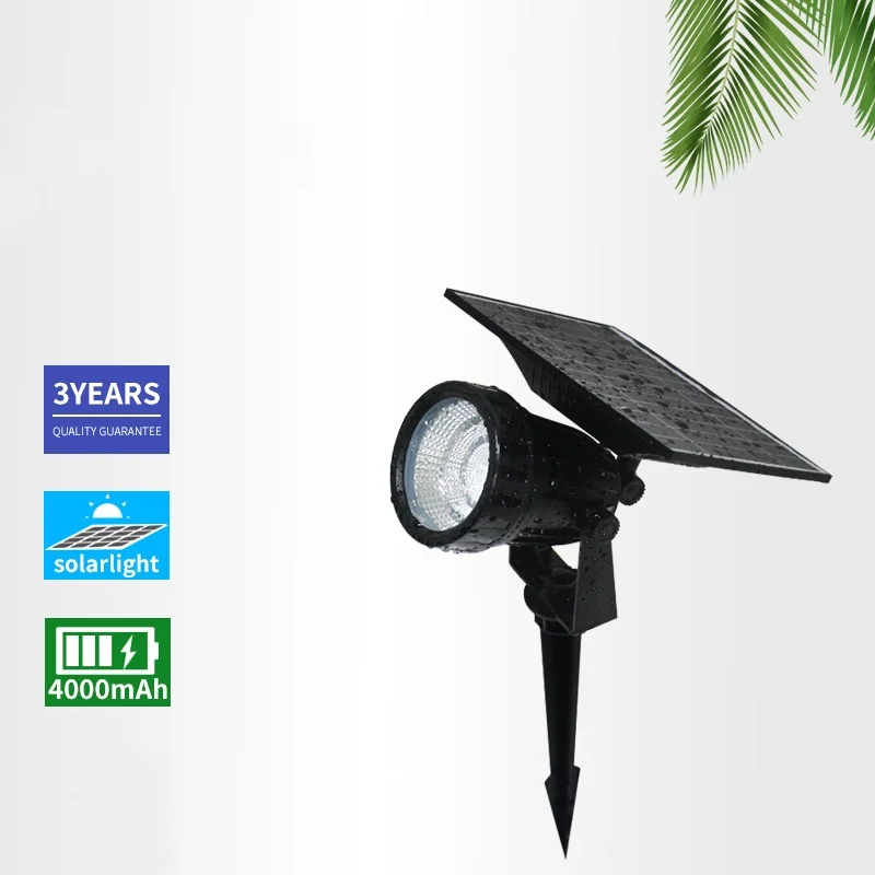 IP65 spotlights COB solar lamp landscape park spotlights garden solar lights solar lawn lamp without wiring