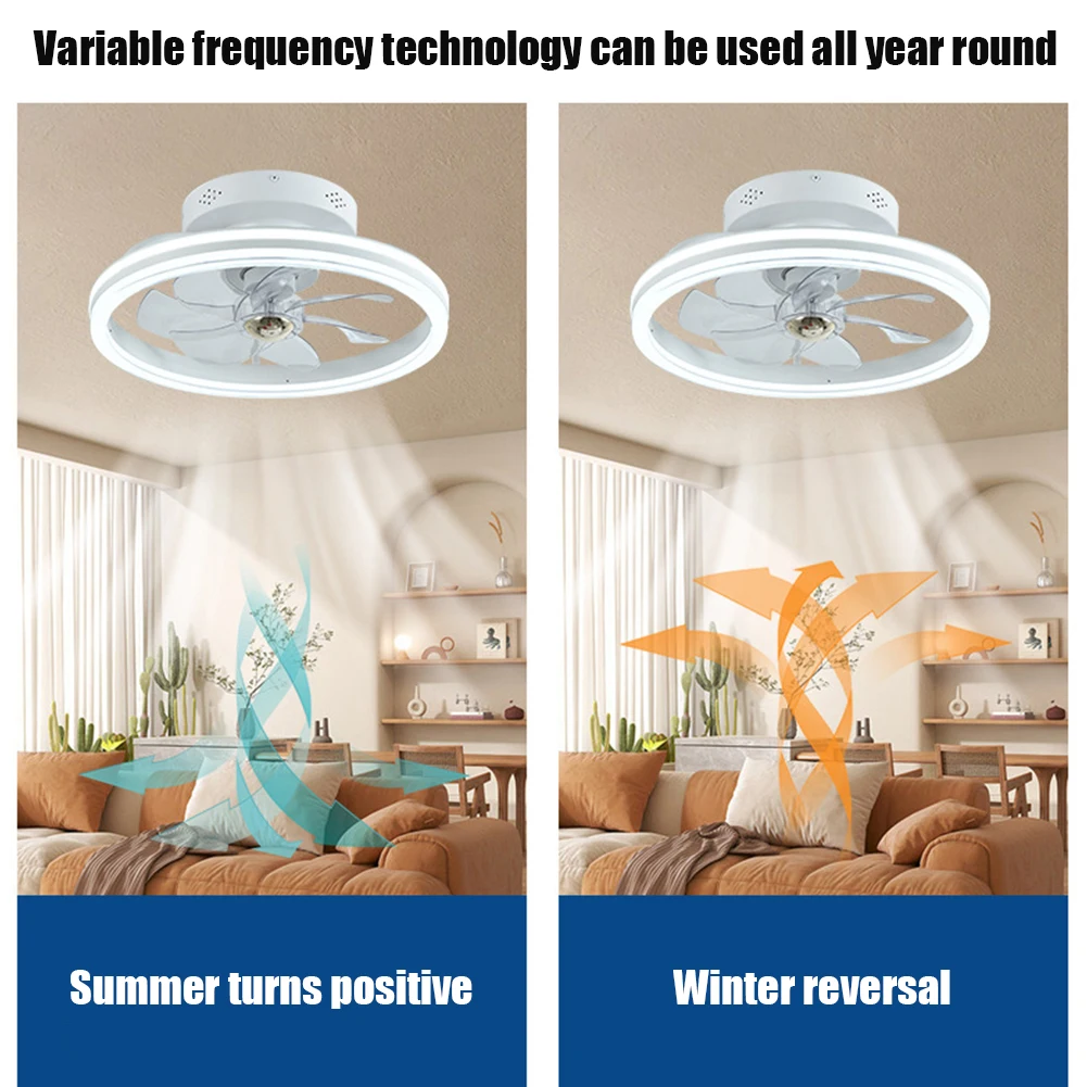 Modern Ceiling Fan Led Ceiling Fan With 6 Wind Speeds Timer Remote Control Memory Function Dimmable LED Lights Ceiling Fan