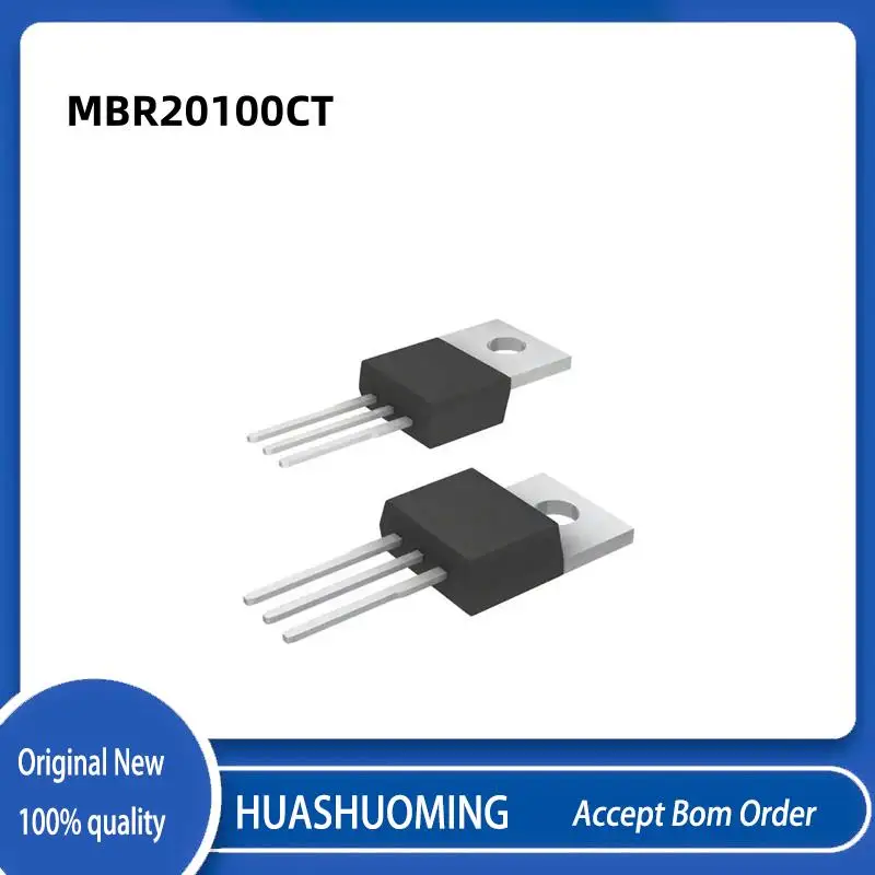 100Pcs/Lot  New  MBR20100CT TO220 MBR20100  20100  TO-220