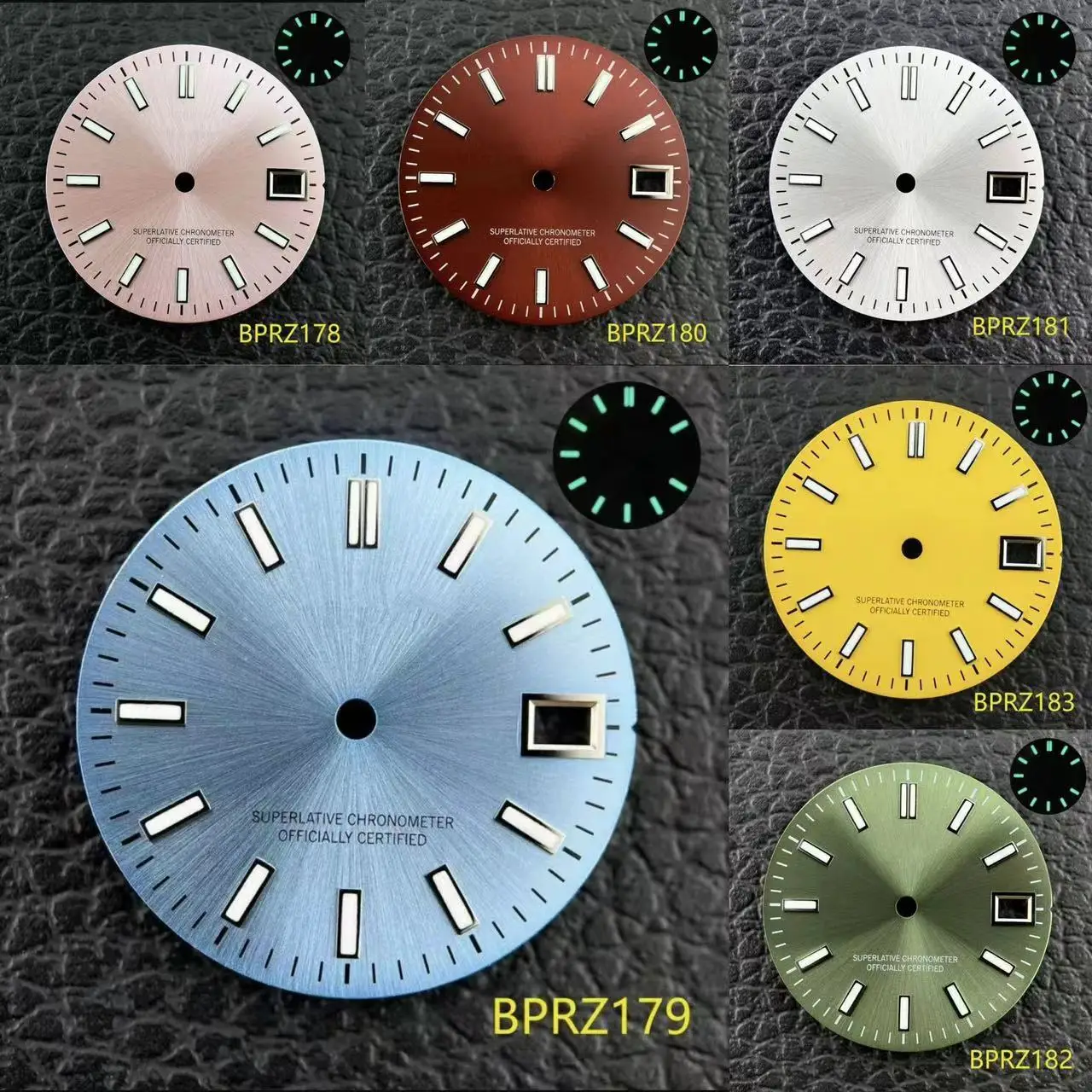 28.5mm Date Black S Logo Dial green Light Bestseller S dial nh35 Movement Improved s Watch Accessories 29mm s logo dial