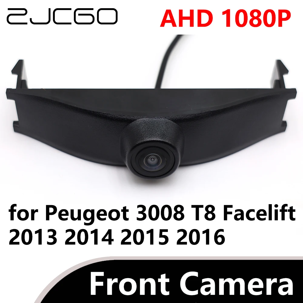 

ZJCGO AHD 1080P CVBS 480P 170° Car Parking LOGO Front View Camera waterproof for Peugeot 3008 T8 Facelift 2013 2014 2015 2016