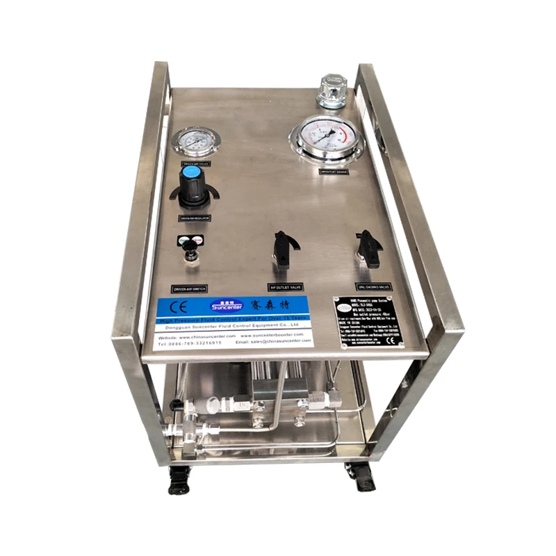 100-5000 Bar High Pressure Air Driven Liquid System Hydraulic Pump Test Bench