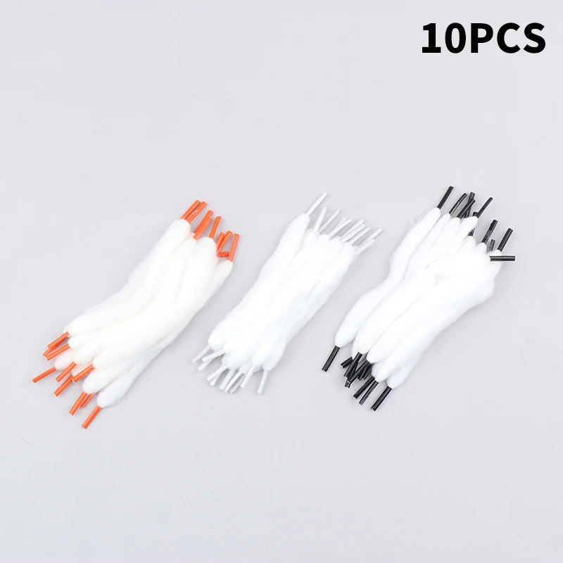 10pcs Prebuilt Organic Shoelace Style Organic With Wicking Material Preloaded Shoe Lace DIY Liquid Absorbing Oil Guide Cotton