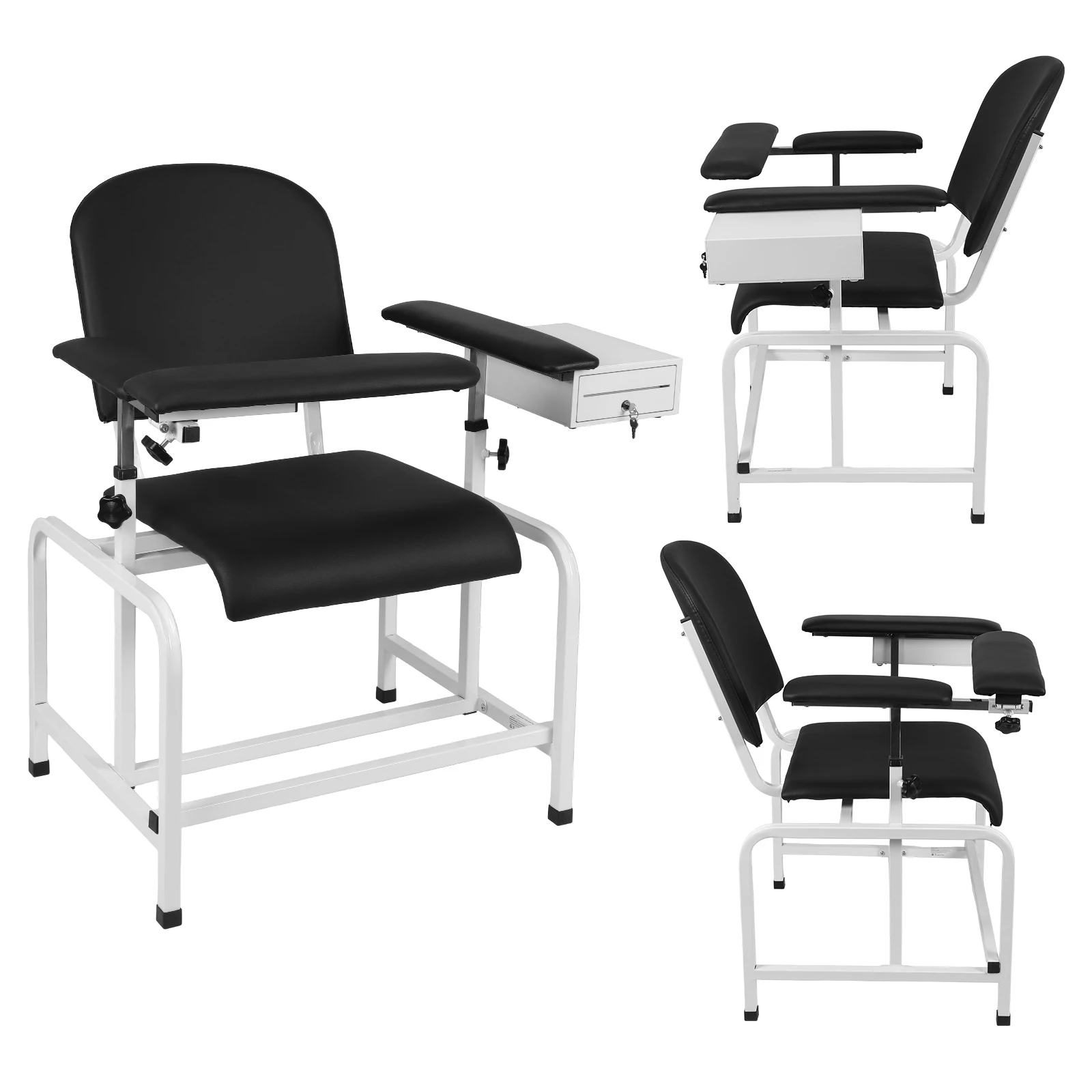 

Кресло для забора крови (флеботомия) со стальным каркасом и съемными подлокотниками для больниц, клиник и медицинских учреждений