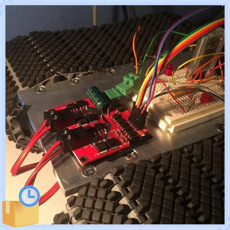 Популярный 1 шт. красный 7A 160 Вт 12 В 24 В двухканальный модуль драйвера двигателя постоянного тока H Bridge L298 Оптопара управления логическим ШИМ-приводом