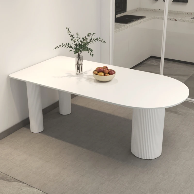 French Minimalist KitchenTables Warm Keep Decoration Dining Tables Modern Design Tavolo Rotondo Pranzo Dining Room Furniture