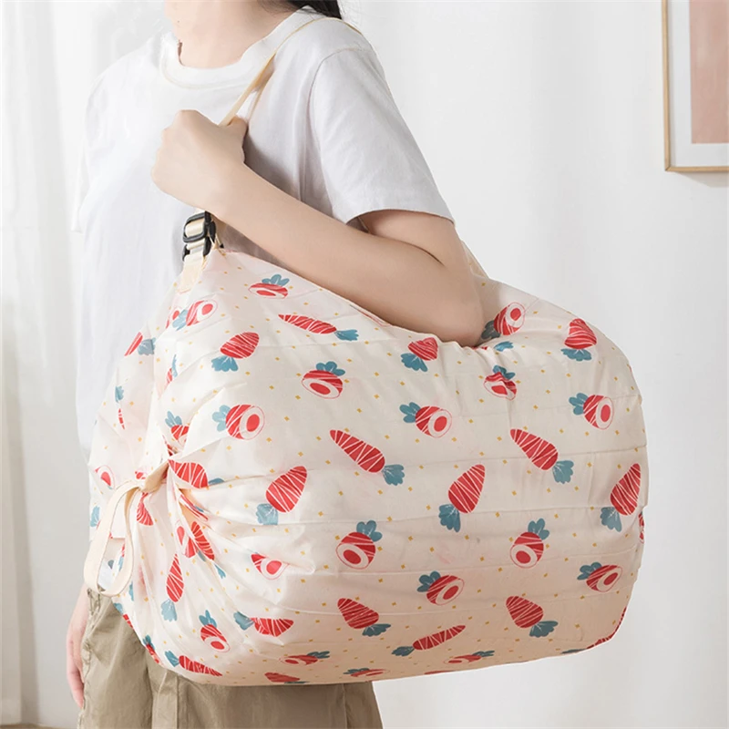 

Eco Foldable Shopping Bag Waterproof Travel Portable Storage Tote Large Capacity Supermarket Grocery Shopper Bags Toy Organizer
