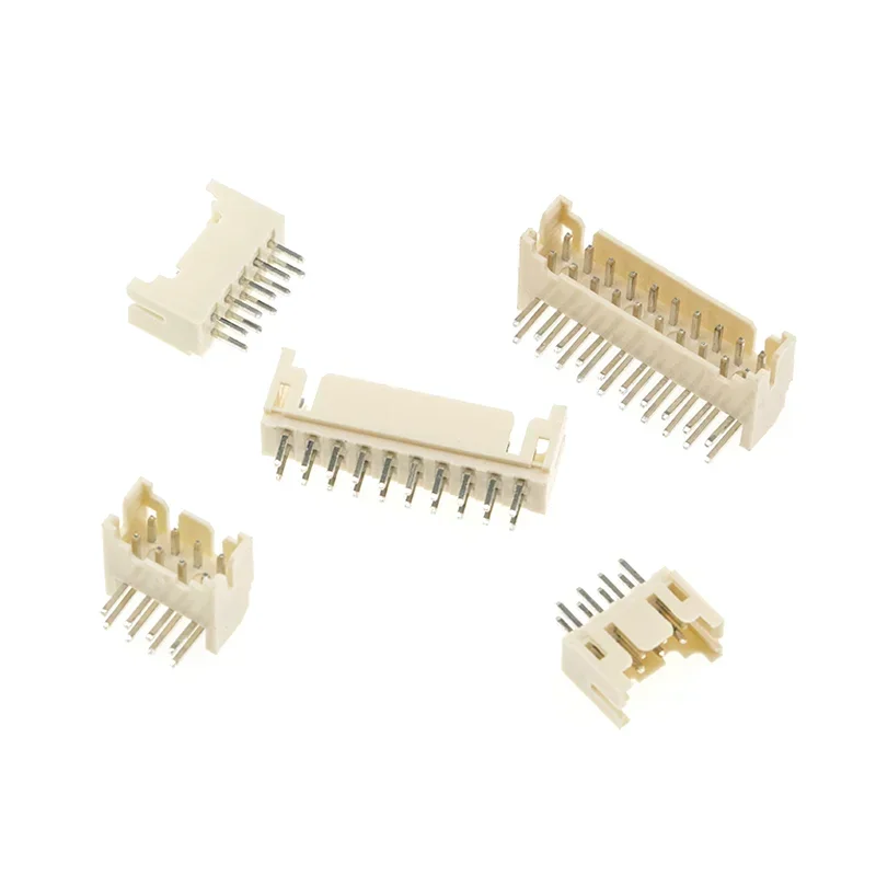 10/50Pcs/lot PHD2.0 Two-row connector Spacing 2MM straight/curved pin base 2*2/3/4/5/6/7/8/9/2x10p socket electronic