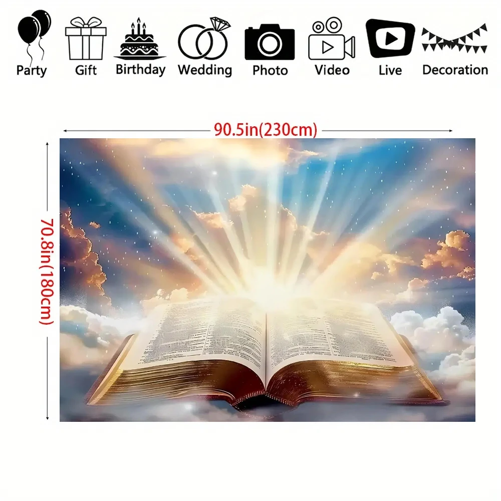 1pc Bible Background Church Background Light of Wisdom Dim Sunset Jesus Christ Bible Video Background Easter Background Bible Sc