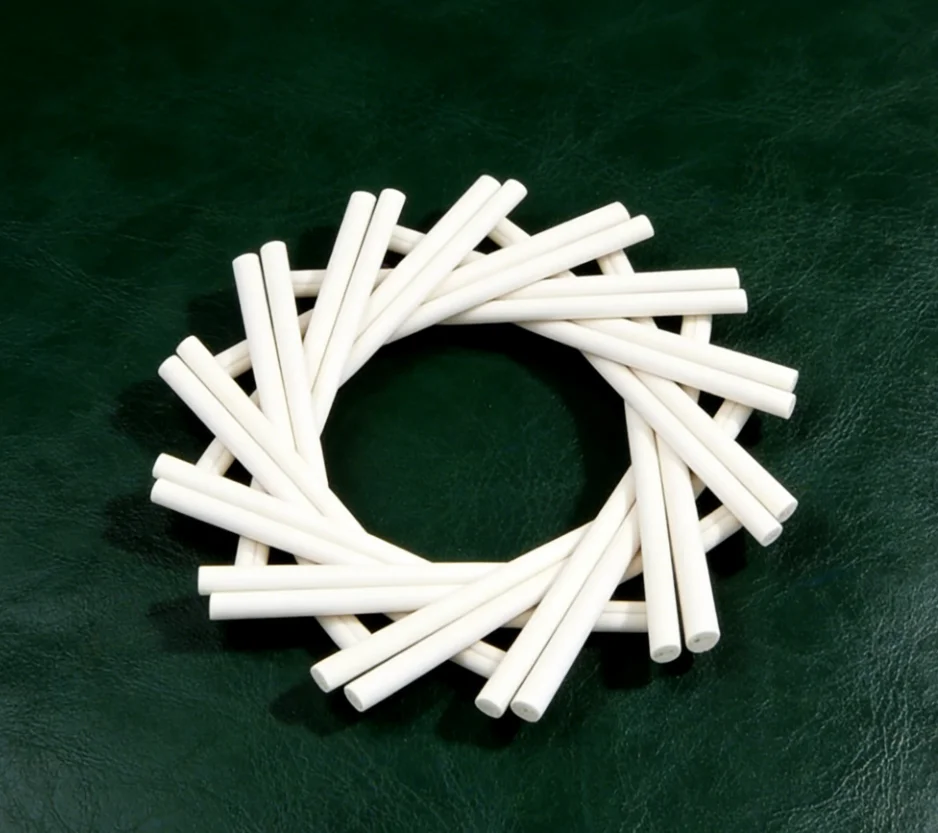 

10Pcs High-Temp Resistant Dual Hole Corundum Tube Thermocouple Core Porous Ceramic 1Meter