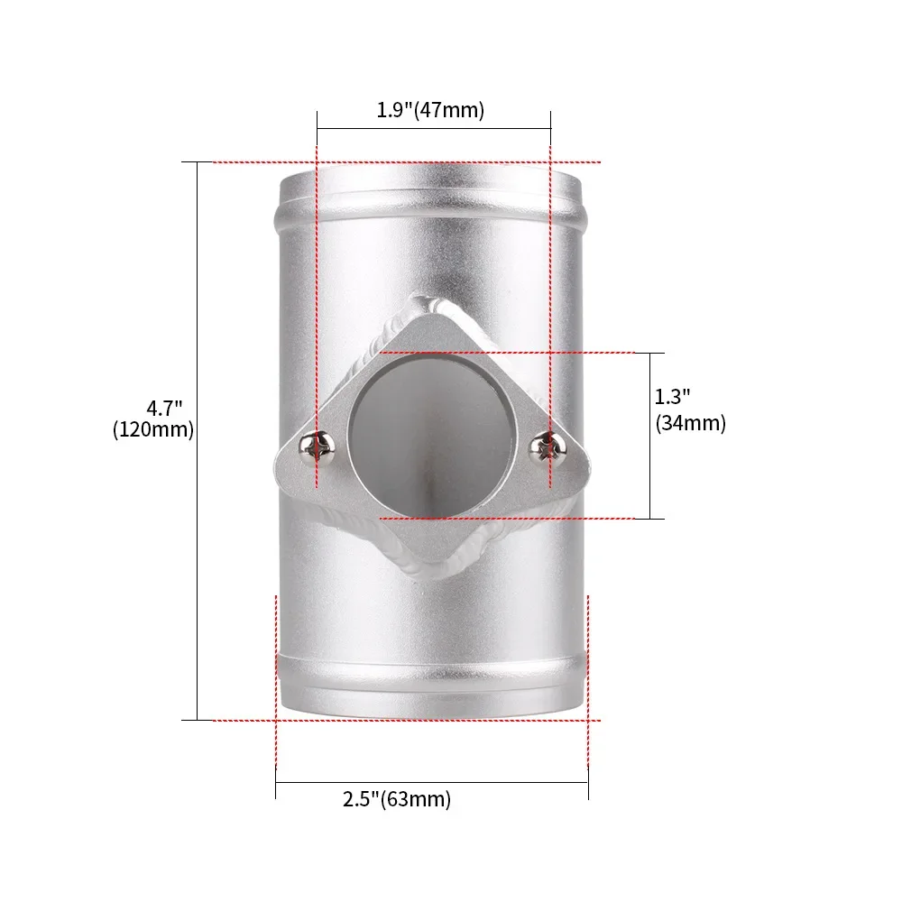 63/70/76MM Air Flow Sensor Mount For Volkswagen Nissan Cadillac MAF Air Intake Meter Adapter Tube 2.5