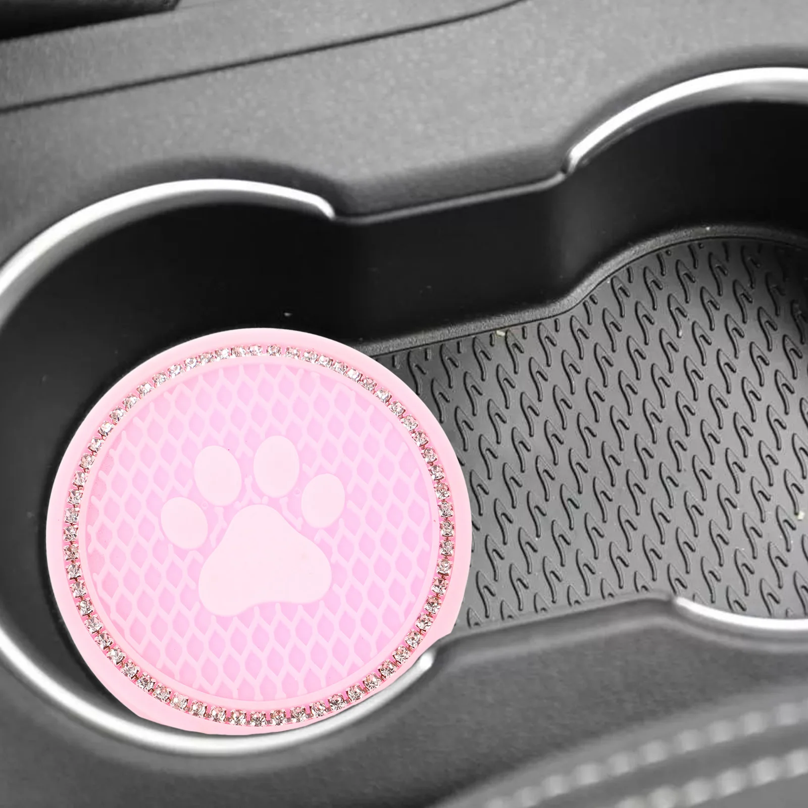 

Car Non-slip Mat Cup Mats Coffee Coasters Drinks anti-skid Pad Multifunctional Car Accessories Silicone Material for car