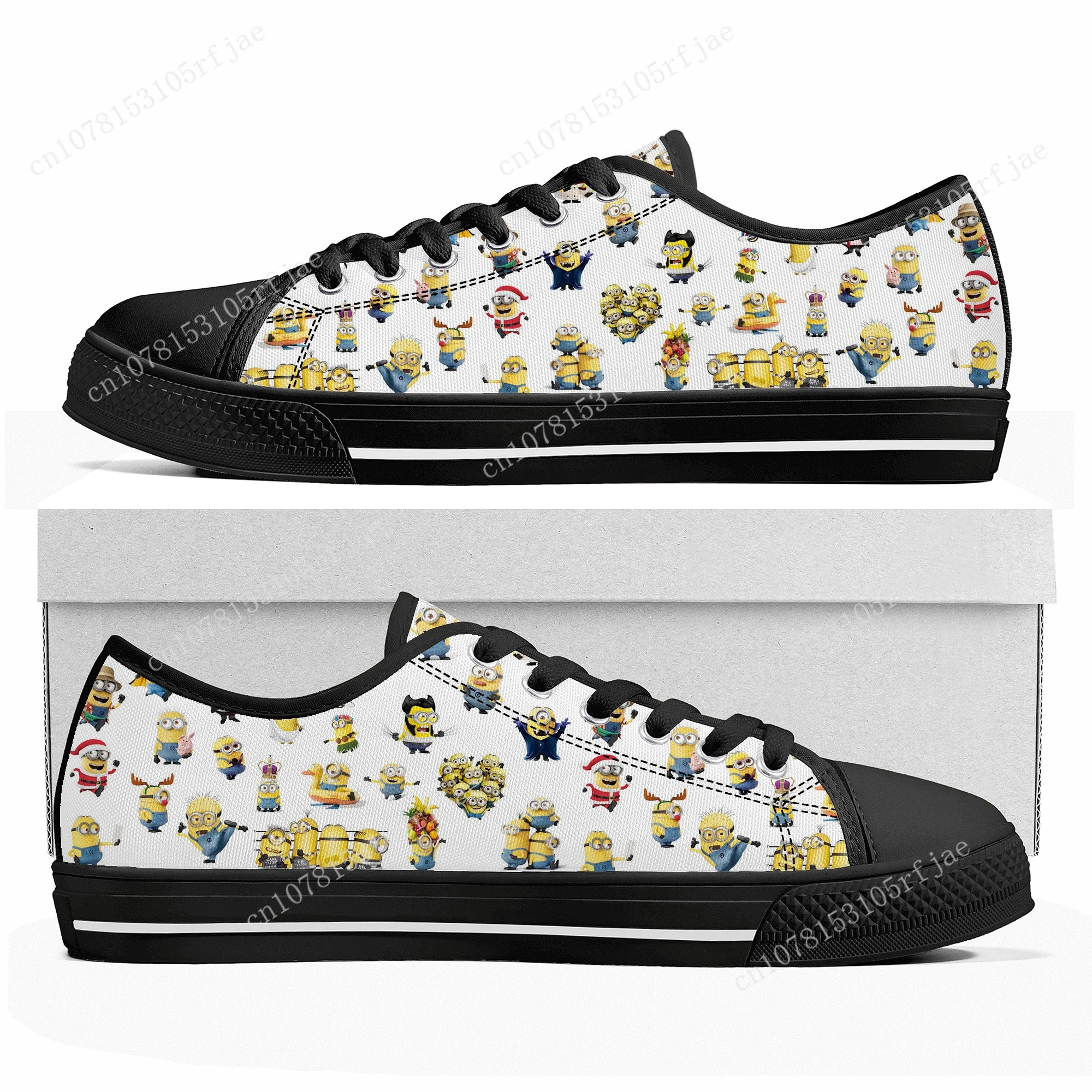 

Kevin Stewart Bob Low Top Sneakers Little Yellow Man Cartoon Womens Mens High Quality Shoes Casual Tailor Made Canvas Sneaker