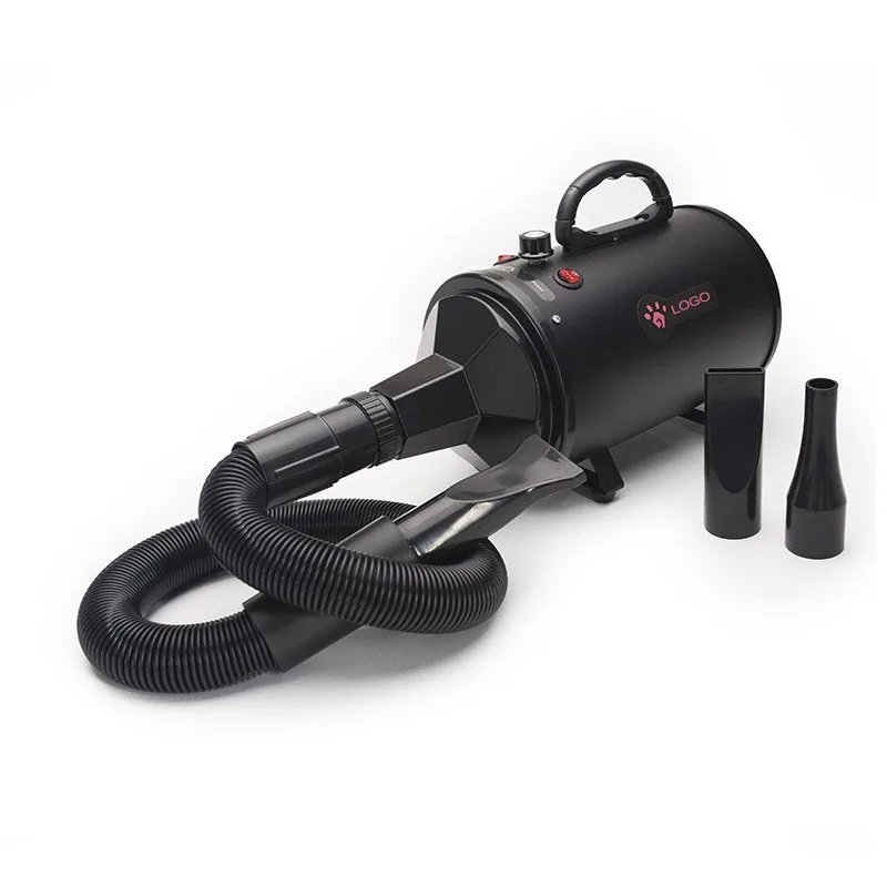Pet Hair Dryer with Adjustable Speed and Temperature Control Dog Grooming Dryer with 3 Nozzles Pet Hair Dryer