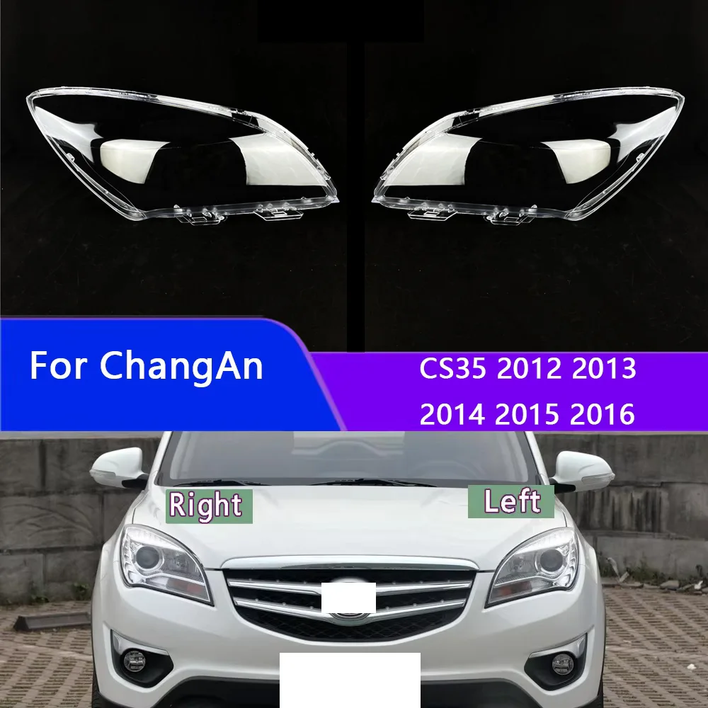 

For ChangAn CS35 2012 2013 2014 2015 2016 Headlight Cover Transparent Lampshade Headlamp Shell Plexiglass Replace Original Lens