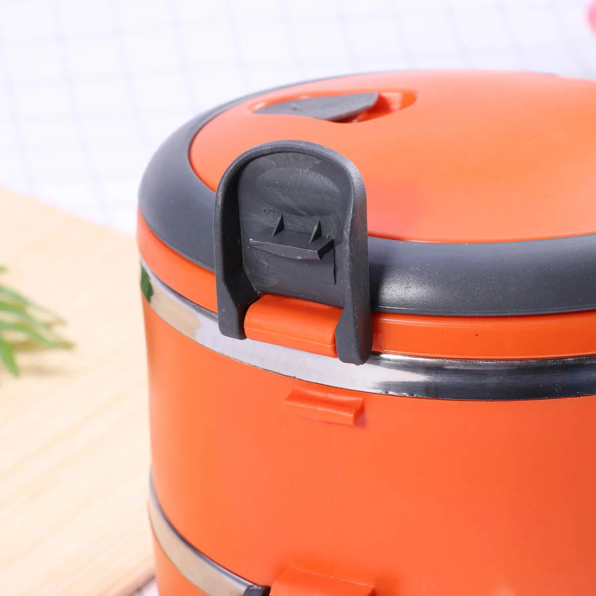 

Stainless Steel Double Layer Lunch Box Thermal Insulated Leak Proof Food Container For Portable Meal Storage Kitchen Bar