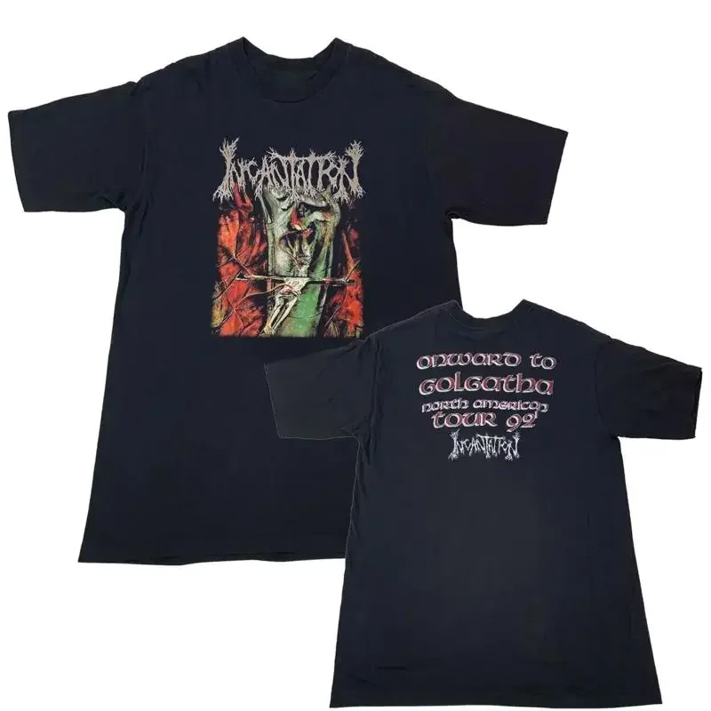 Incantation Onward To Golgotha Tour 1992 T Shirt Cannibal Corpse Morbid Angel