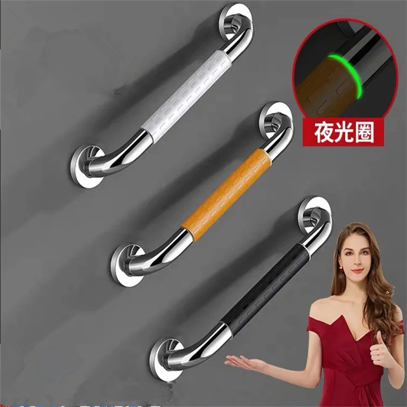 High Quality Stainless Steel 300/400/500mm/600mm Bathroom Tub Toilet Handrail Grab Bar Shower Safety Support Handle Towel Rack