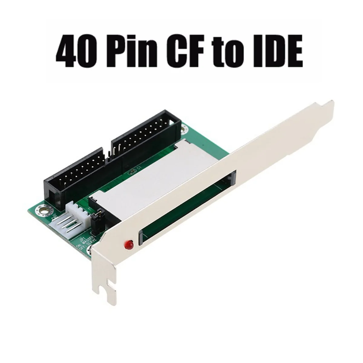 10Pcs 40-Pin CF Compact Flash Card to 3.5 IDE Converter Adapter Pci Bracket Back Panel