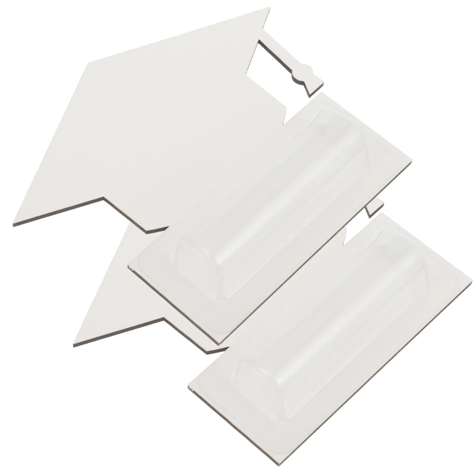 2Pcs Doctor Hat Shape Blank Gift Cards Plastic Dome Cash Holder Sublimation Blanks for Graduation Festival Greeting Blessing