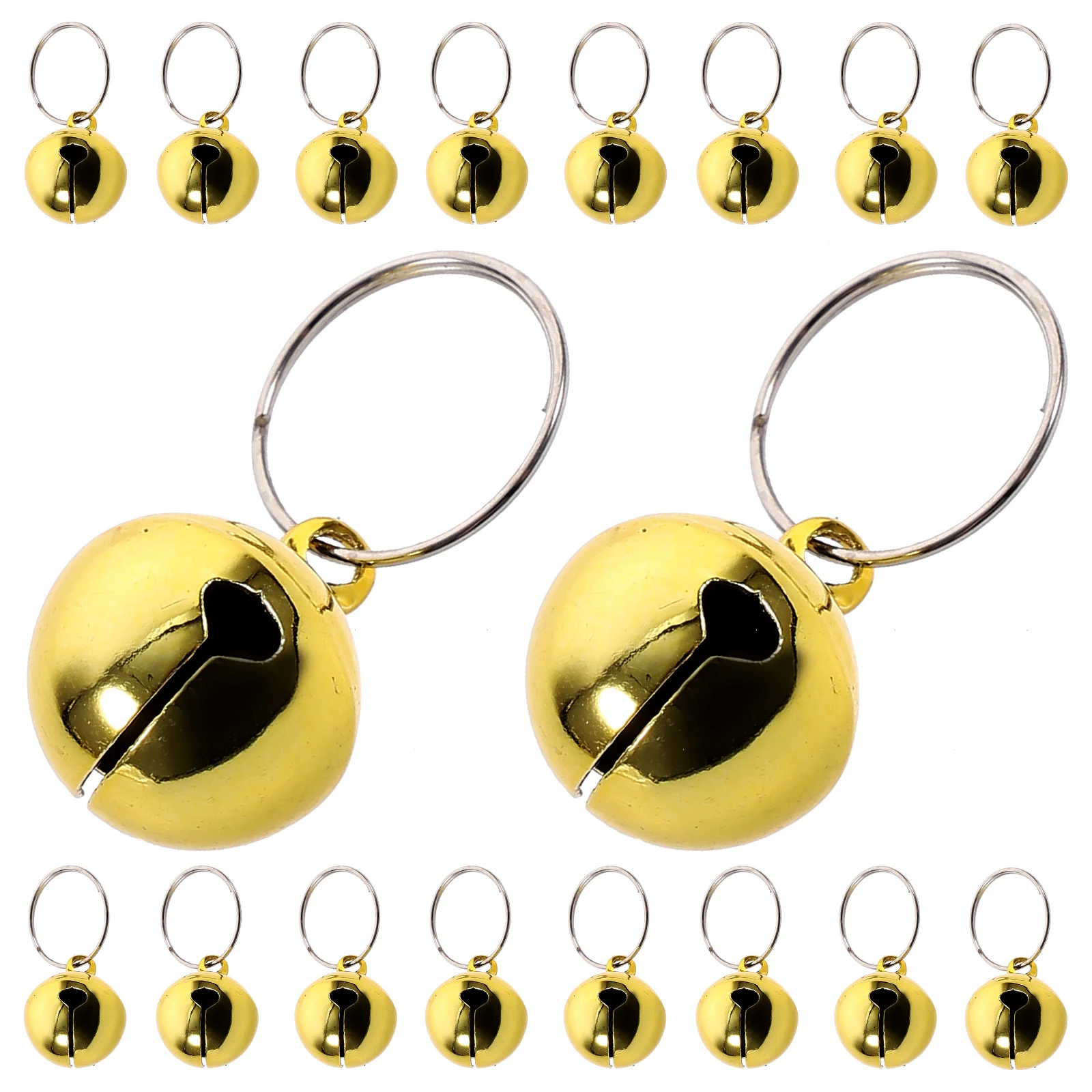 

24pcs Golden Bells Rings for DIY Crafts Decorative Metal Small Bells Christmas naments Vintage Accessories Jewelry Pendant