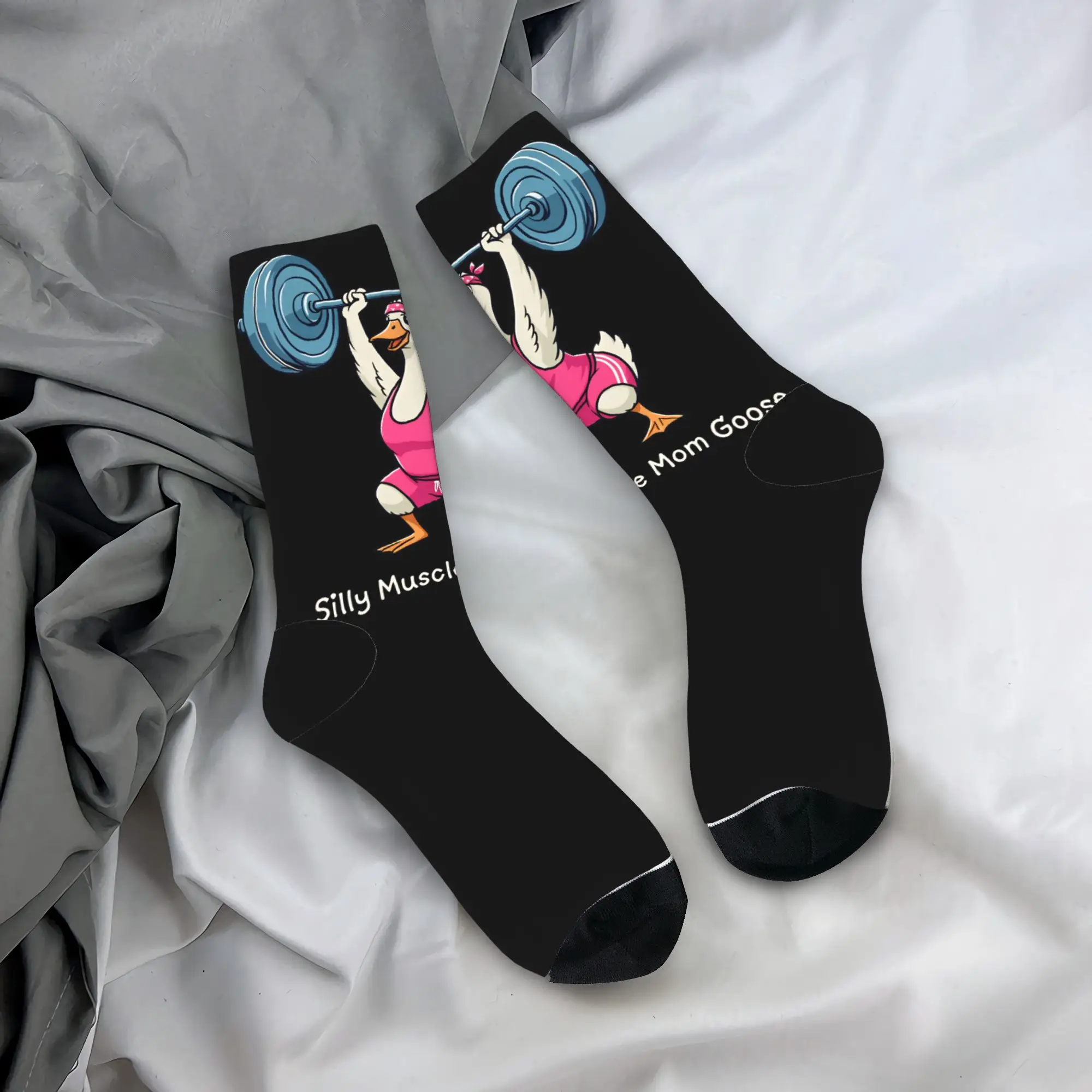 Muscle Mommy Silly Goose Socks  Fashion Stockings Adults Men Warm Soft Climbing Socks Winter Graphic Non Slip Socks