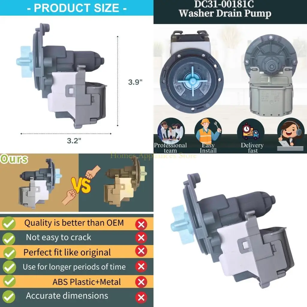 

D0AB Low Noise Washing Machine AC120V Strong Plastic Metal Recirculating Unit