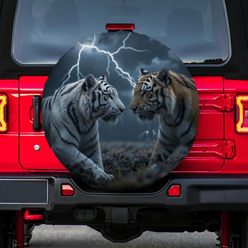 1pc, Innovative Tiger Sturdy Polyester, No Electricity Needed For Party, Suitable For Desert Parking