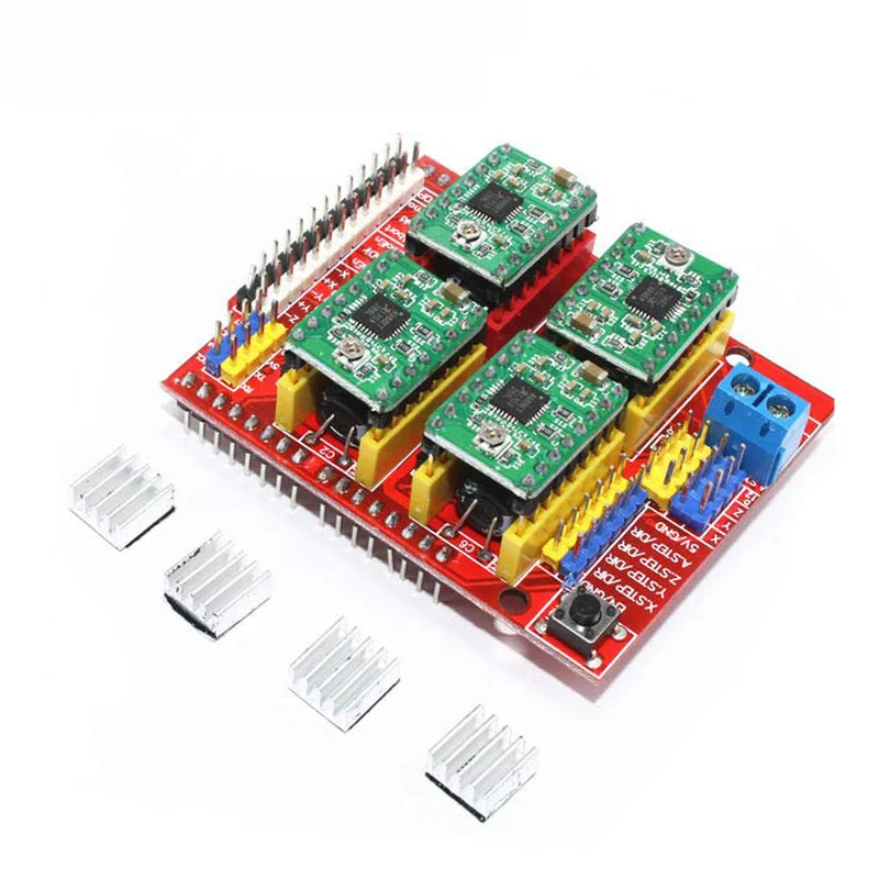 CNC Shield V3 3D/ 4 pcs 4 pcs Stepless Engine A4988 Extension Card for Arduino CNC Kit