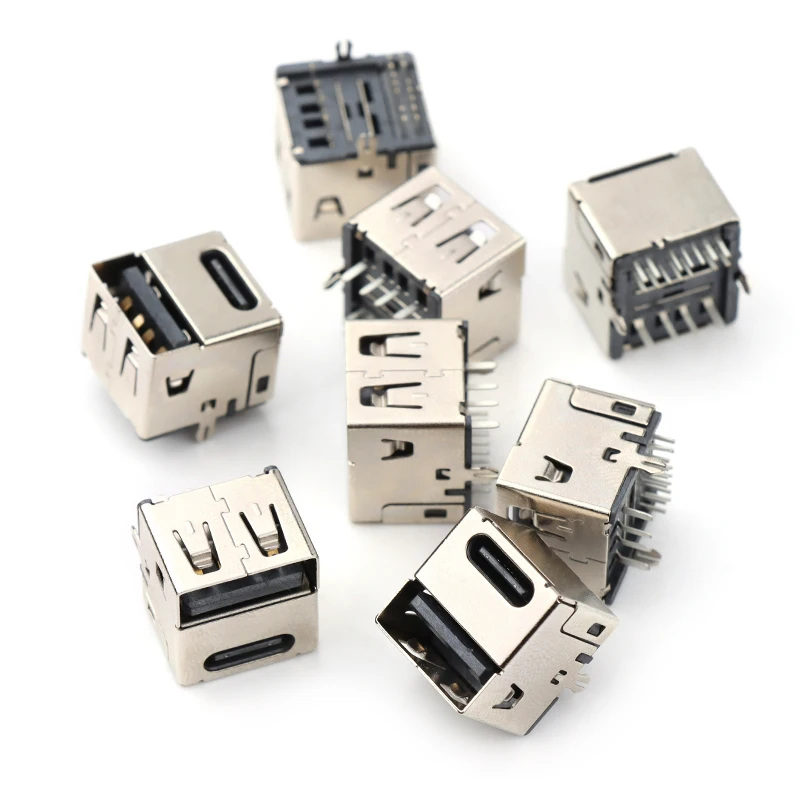 TYPE-C + USB 2-in-1 암 시트 보조베터리 충전기 USB2.0 고속 충전 플래시 충전 소켓 커넥터