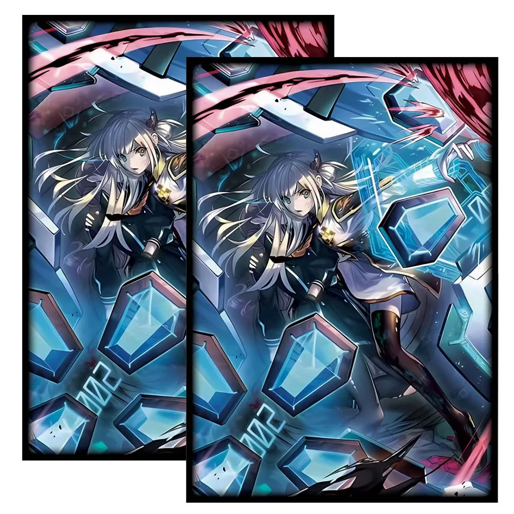 50PCS YGO Kaarthoezen Japanse Maten OCG Trading Cards Holografische Glans Protector Case Cover 63×90MM