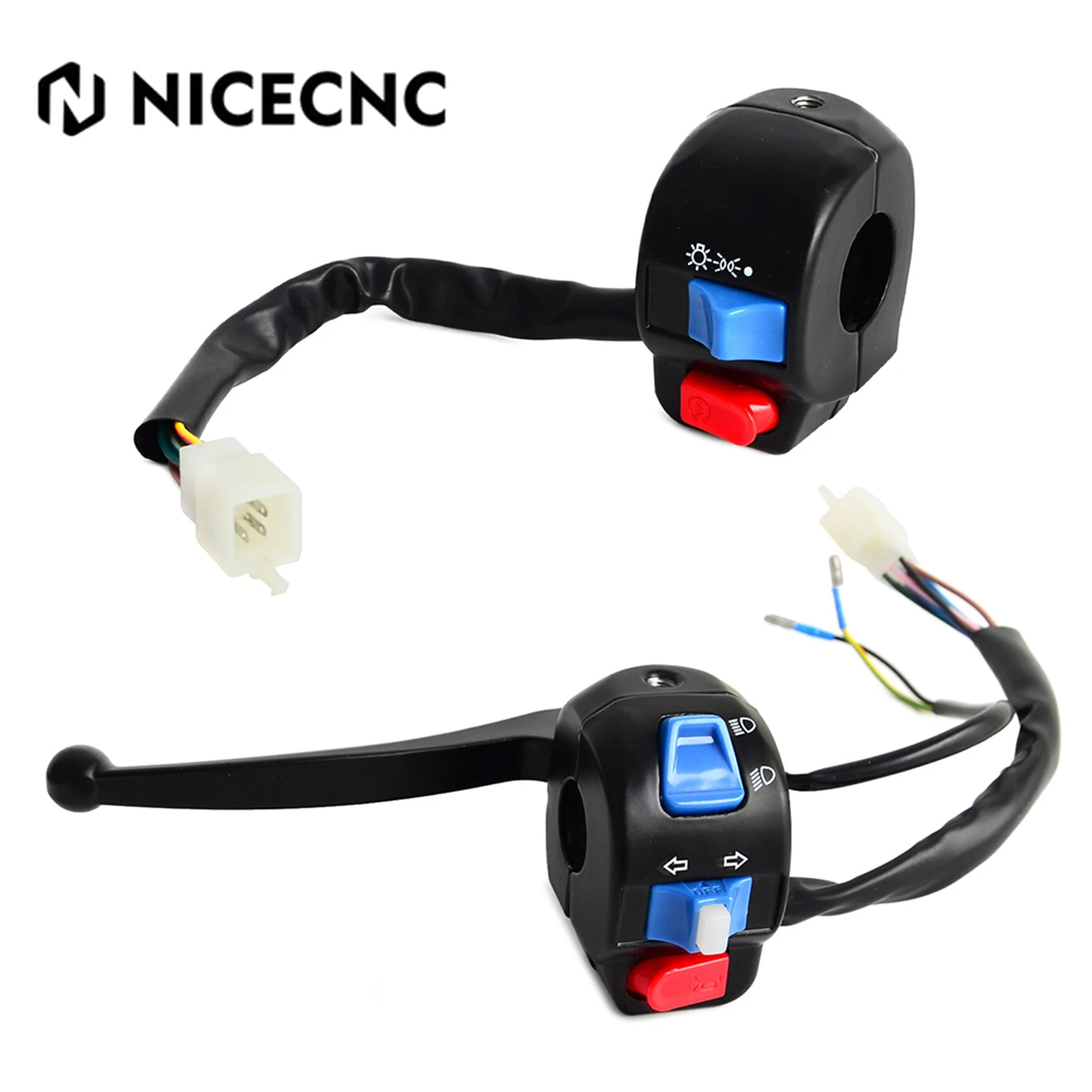

Motorcycle Switch Control Brake Lever Switch Horn Switch Turn Signal Button Start Switch Headlight Switch For GY6 50 150 Scooter