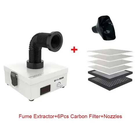 2UUL uuFilter 데스크탑 납땜 연기 흡수 기기, 전화 수리 용접 흡수용 연기 추출기, 110v, 220v