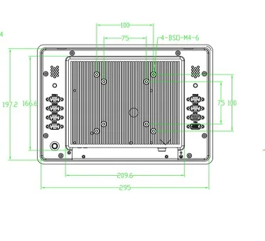لون فضي عالي الأداء 12 - 21.5 بوصة لوحة صناعية بدون مروحة كمبيوتر شخصي Win7/10/Linux J1900/I3 I5 I7 CPU