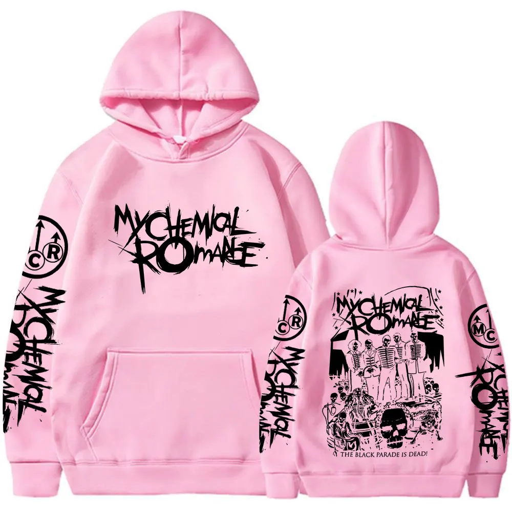 My Chemical Romance Rock Band Hoodies Black Parade Punk Emo Hooded Sweatshirts Men Women Fashion Vintage Gothic Hip Hop Pullover