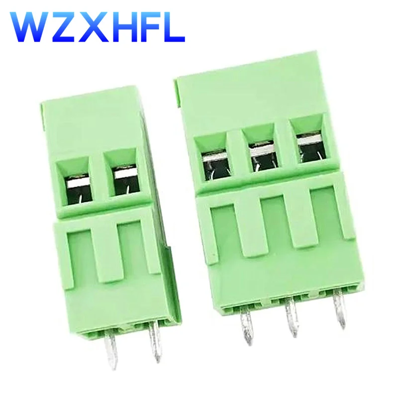 10PCS KF128-2Pin/3Pin 2.54 / 3.5 / 3.81 / 5.0 / 7.5mm Spacing Terminal Block Splice Terminal Screw Type PCB Screw Terminal